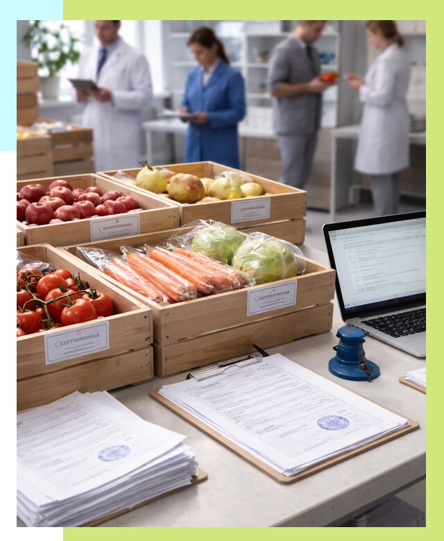Сертификация овощей и фруктов в Губкине от 8634 р. | Алешин-Гбк