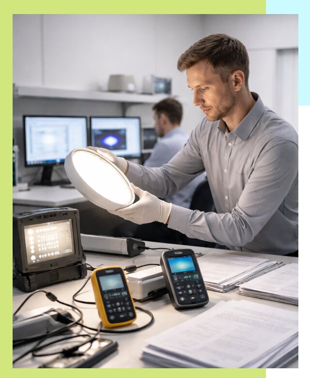 Сертификация светильников в Губкине: испытания и оформление